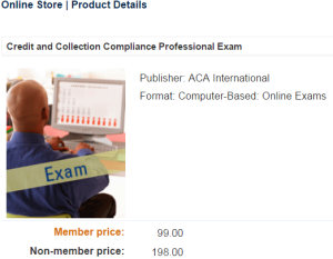 ACA Debt Collection Compliance CCCP Designation Exam