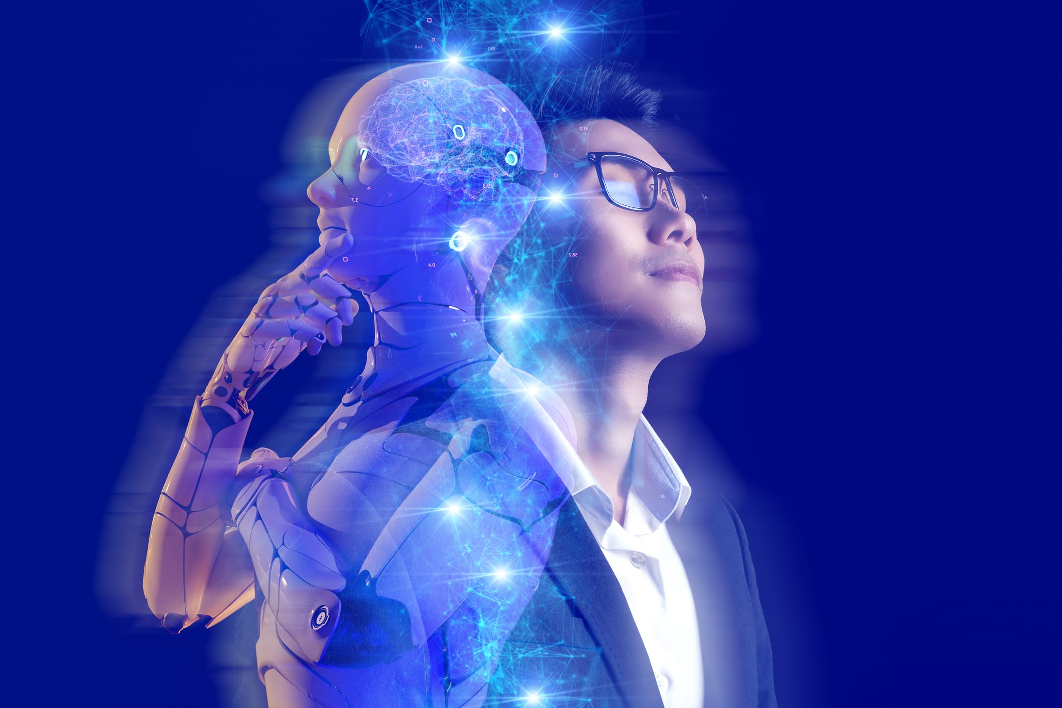 Business investment and AI artificial intelligence data analysis